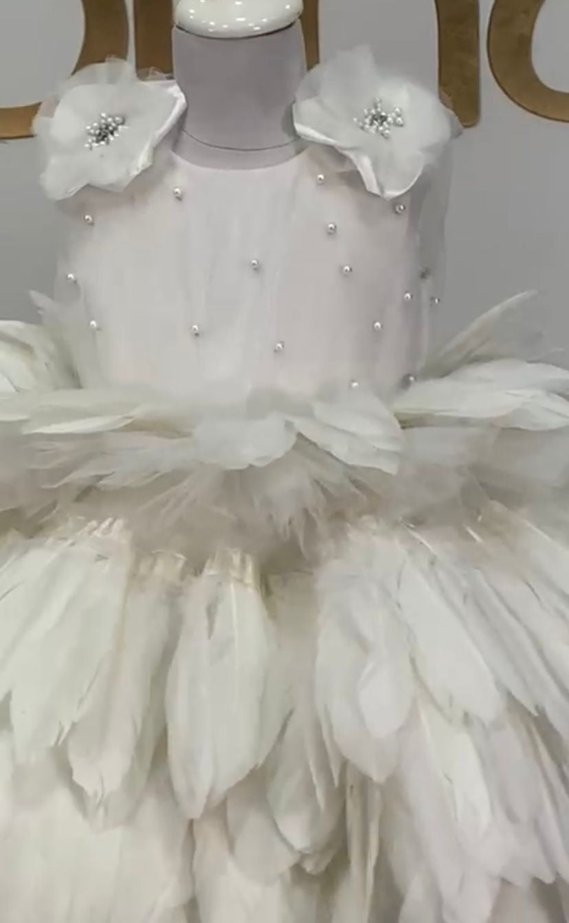 Maddison Luxe Feather Dress