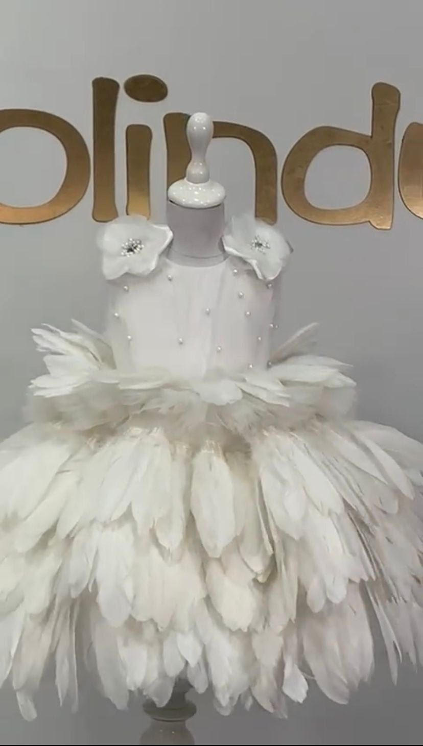 Maddison Luxe Feather Dress