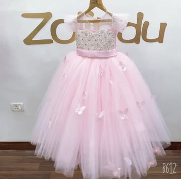 Zolindu Beaded Butterfly Princess Dress