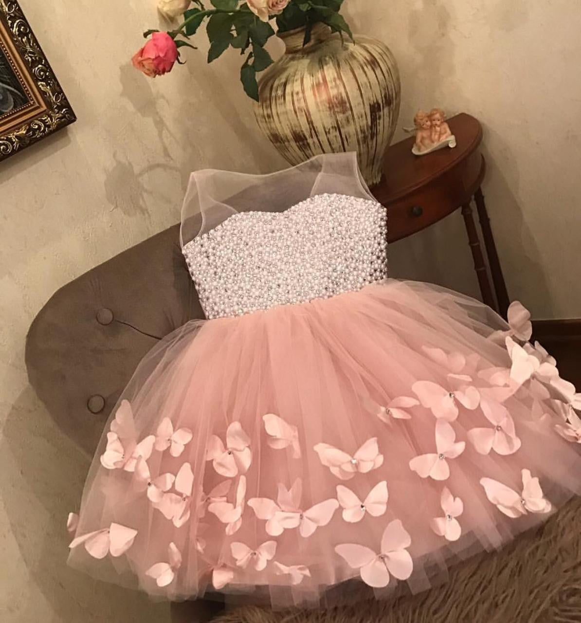 Zolindu Beaded Butterfly Princess Dress
