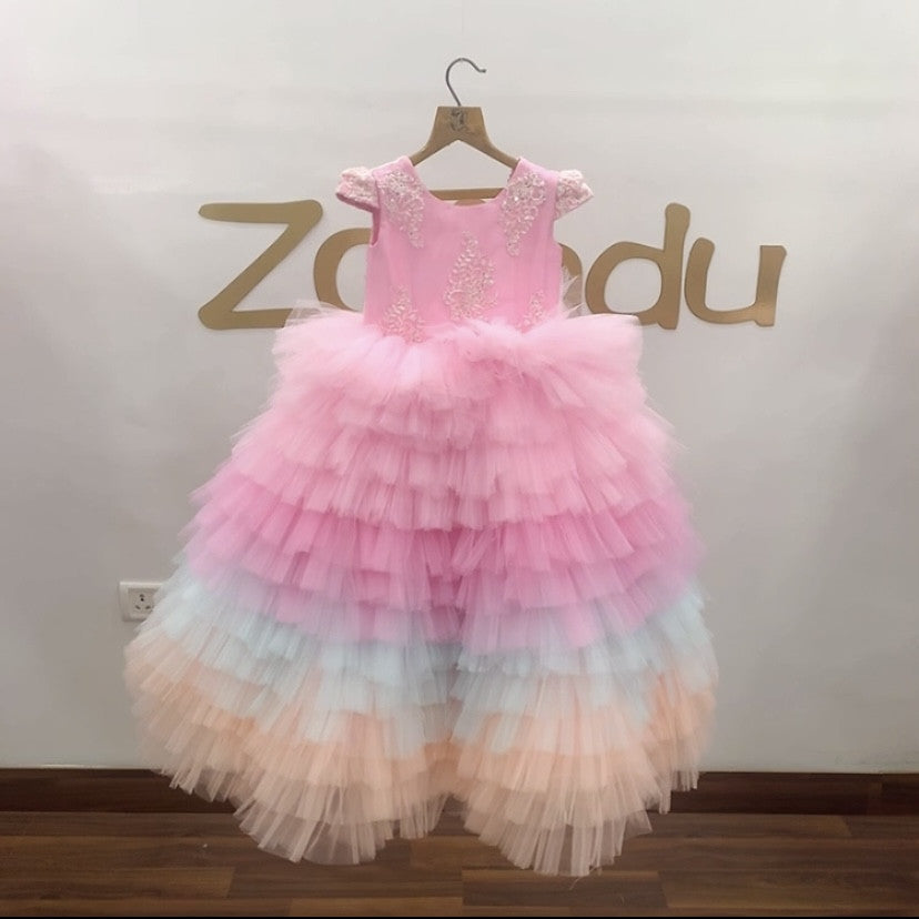 Zolindu Tilda MultiColor Girls Dress