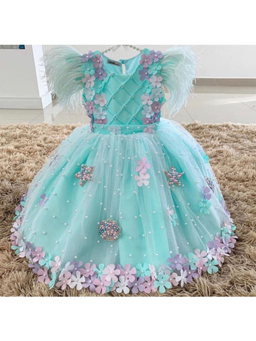 Damaric Mermaid Peals Girls Dress