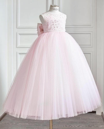 Hallie Blush Pink Beaded Dress