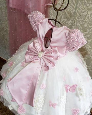 Mila Pink Luxe Gown with Minnie beaded belt