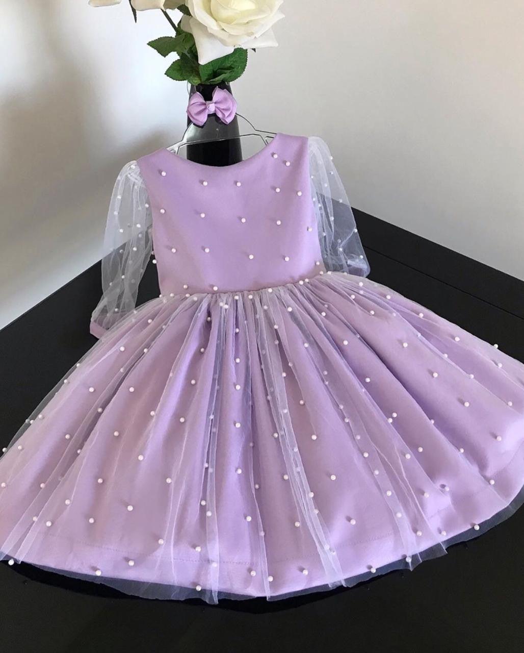 Anne Purple Beaded Dress