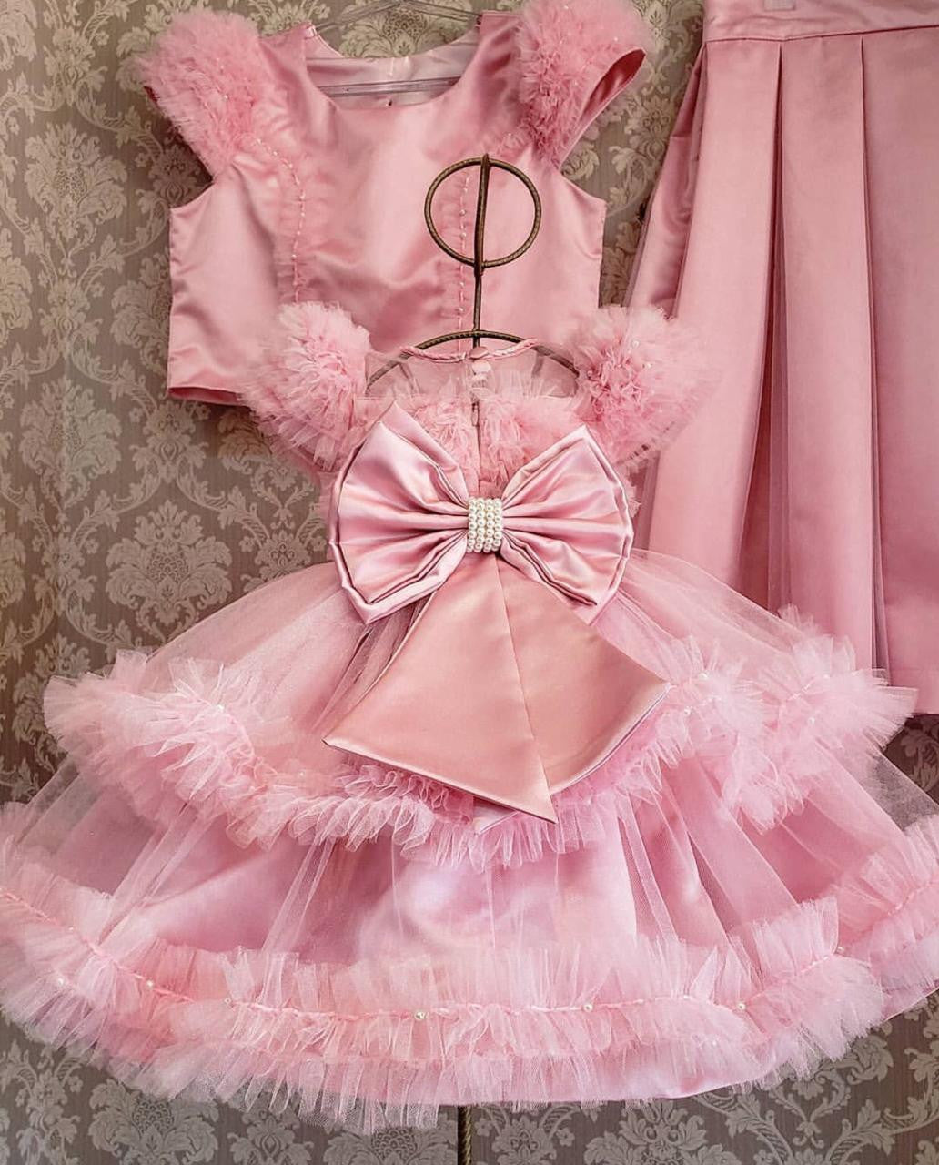 Zolindu Rubaline Pink Baby Girls Dress