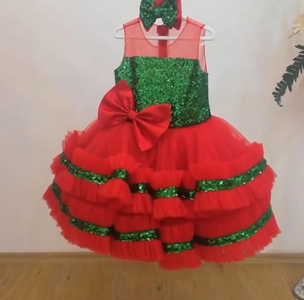 Zolindu Taliana Sequin Frill Girls Dress