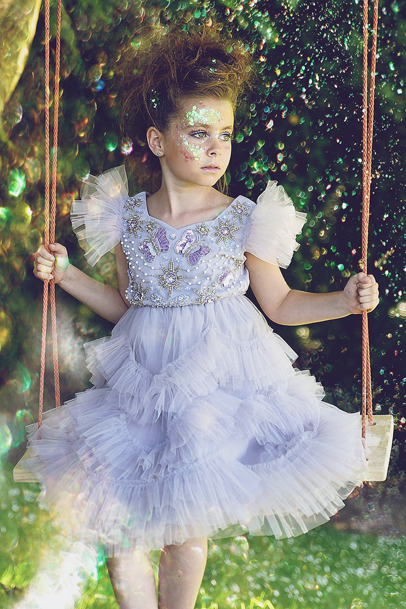Zolindu Abbey Blue Butterfly Princess Dress