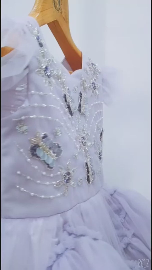 Zolindu Abbey Blue Butterfly Princess Dress