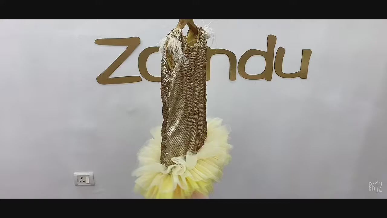 Zolindu Alice Sequin Frill dress