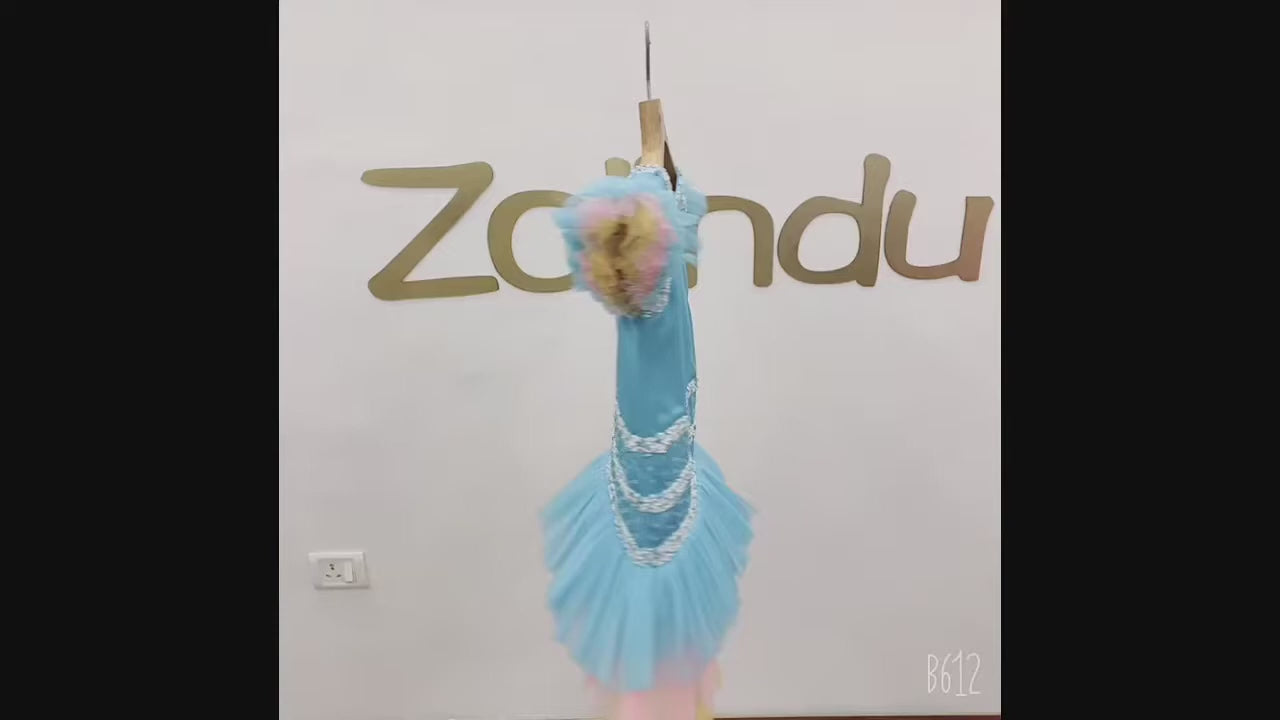 Martha Turquoise Hand Beaded Dress