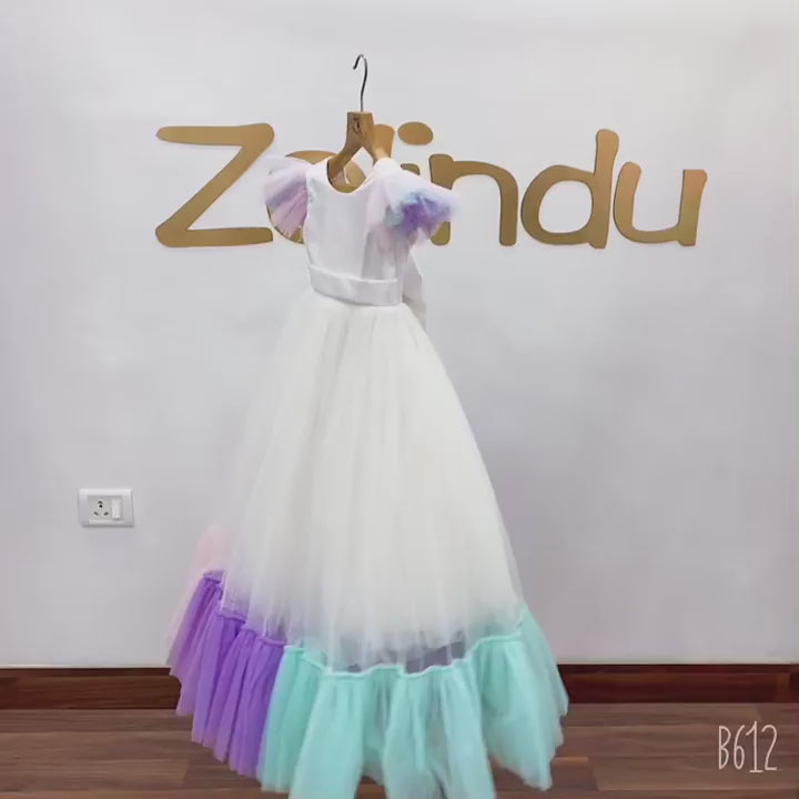 Zolindu Alice Pastel Frill Dress