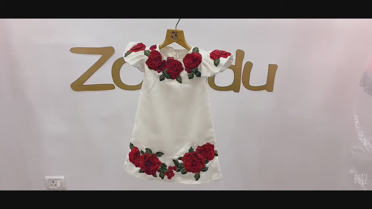 Zolindu Abigail Embroidered Rose Dress