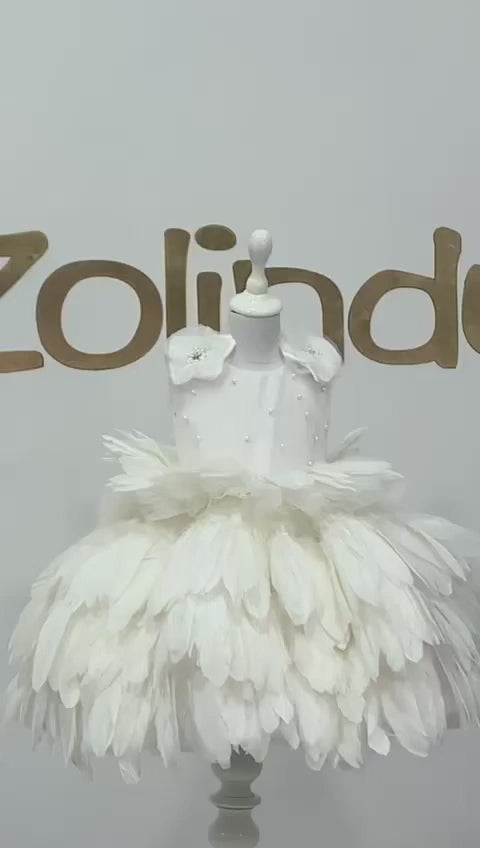 Maddison Luxe Feather Dress
