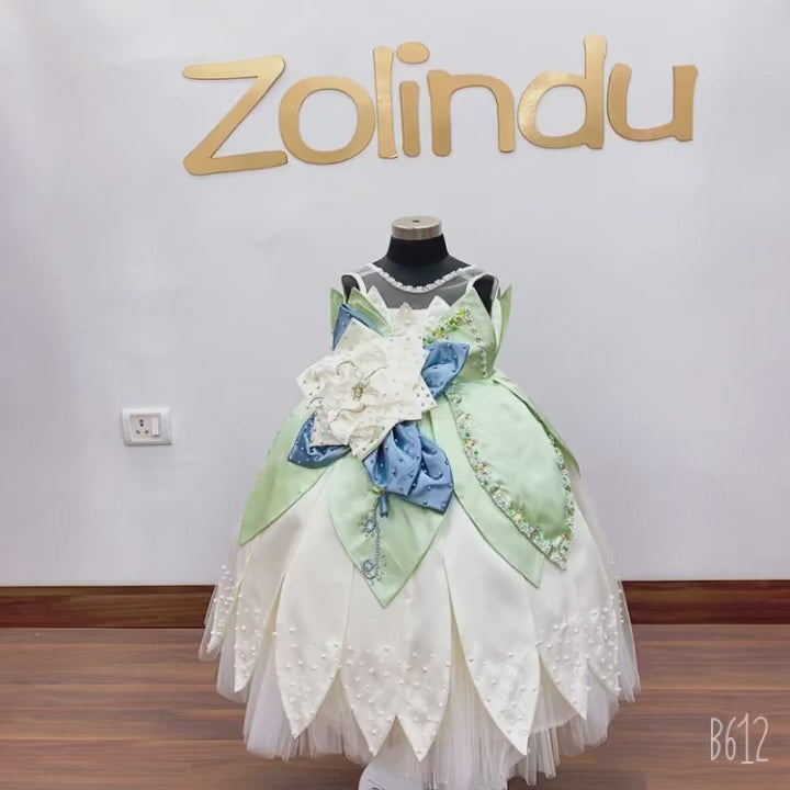 Beaded Butterfly Princess Dress