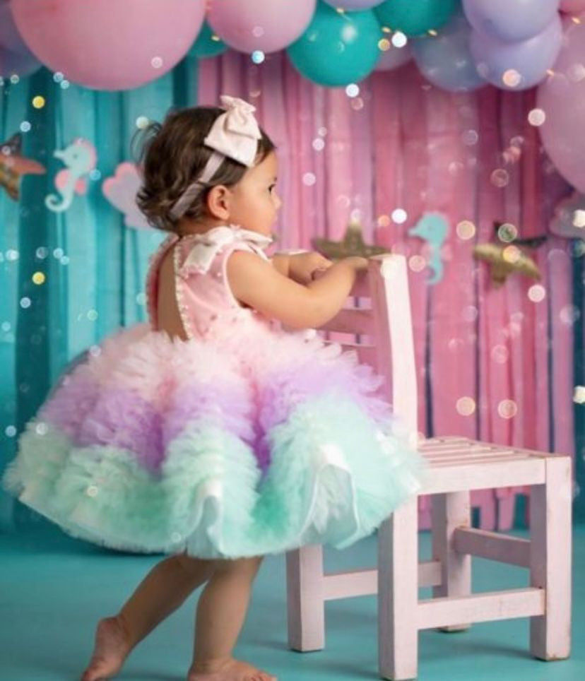 Zolindu Rosemary Girls Dress With Cape
