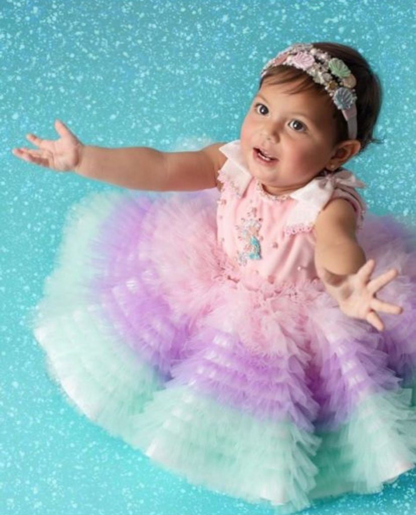 Zolindu Rosemary Girls Dress With Cape