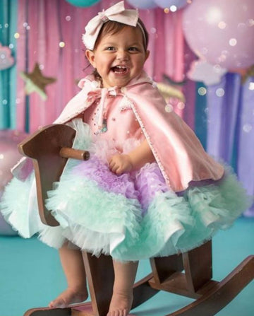 Zolindu Rosemary Girls Dress With Cape