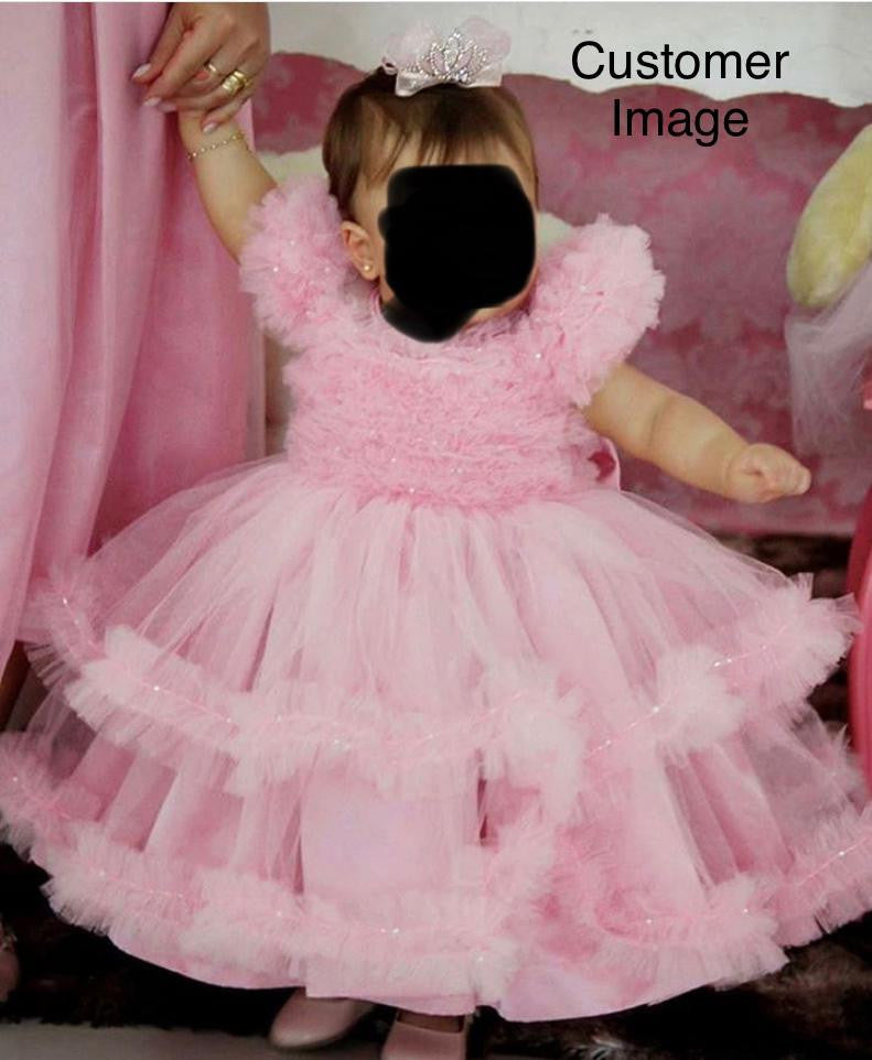 Zolindu Rubaline Pink Baby Girls Dress