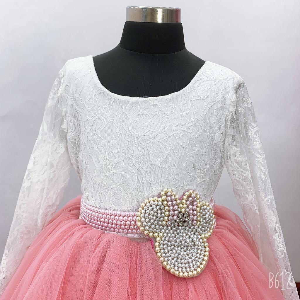 Zolindu Veronika Girls Dress With Minnie Pearl Belt