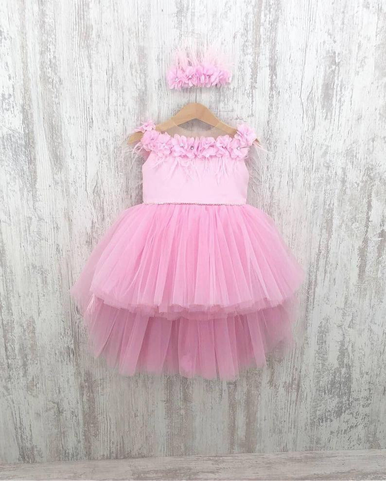 Zolindu Ivy Baby Pink Flower Dress