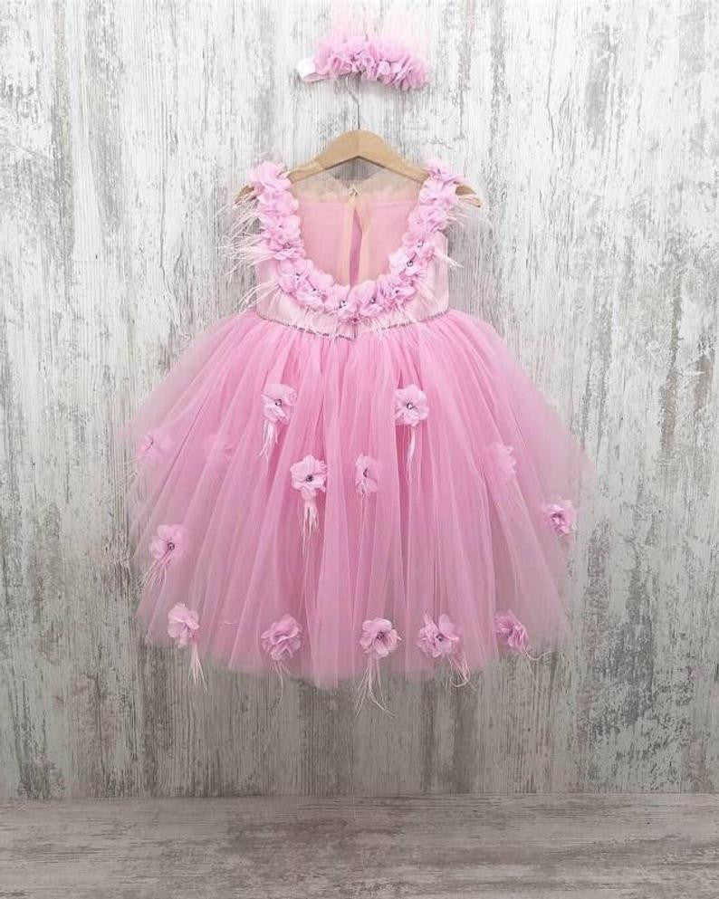 Zolindu Ivy Baby Pink Flower Dress